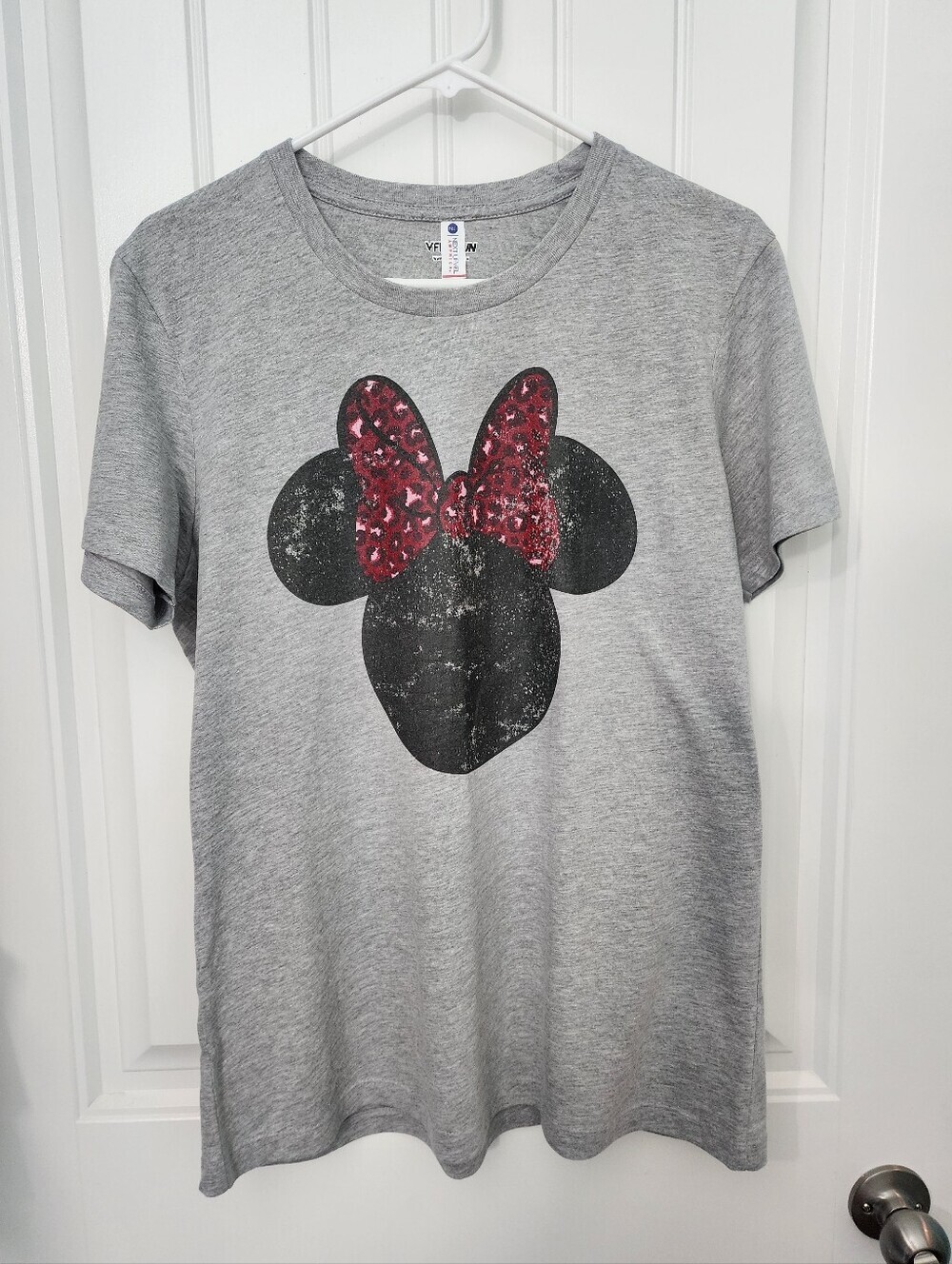 Disney Minnie Mouse Distressed Red Bow Tee, Size XXL